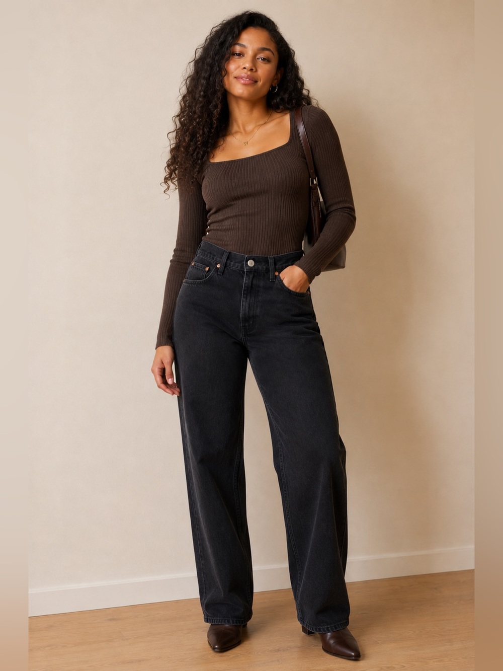 Abercrombie & Fitch Curve Love 90s Relaxed Jeans Women’s 30/10 Black High Rise